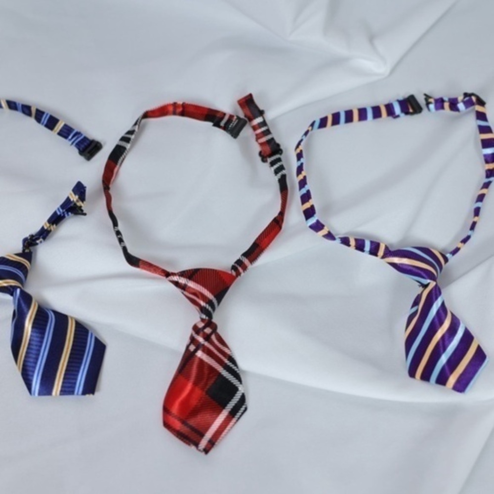 🅽🅴🆆 plaid/stripe adjustable dog tie cat pet ties dog cat clothing accessory